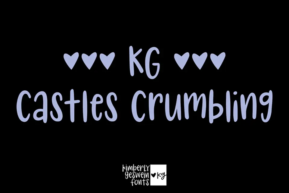 KG Castles Crumbling Font