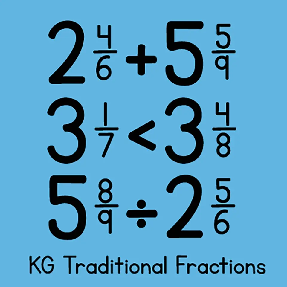 KG Traditional Fractions Font