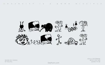 Kids Drawings Font