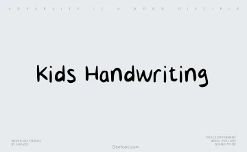 Kids Handwriting Font