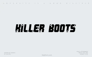 Killer Boots Font
