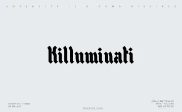 Killuminati Font