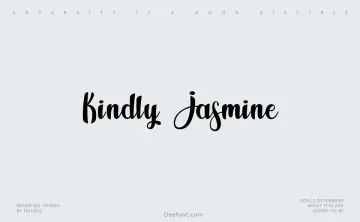 Kindly Jasmine Font