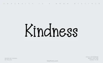 Kindness Font