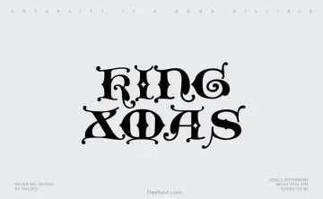 King Xmas Font