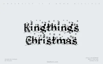 Kingthings Christmas Font