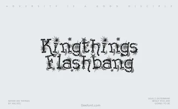Kingthings Flashbang Font
