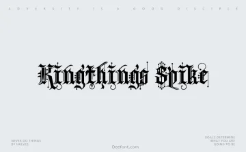 Kingthings Spike Font