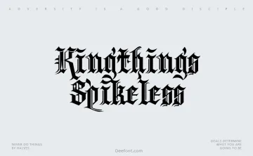 Kingthings Spikeless Font