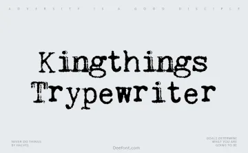 Kingthings Trypewriter Font