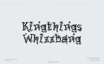 Kingthings Whizzbang Font