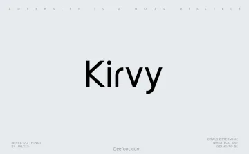 Kirvy Font