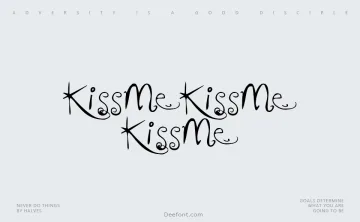 KissMeKissMeKissMe Font