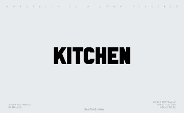 Kitchen Font