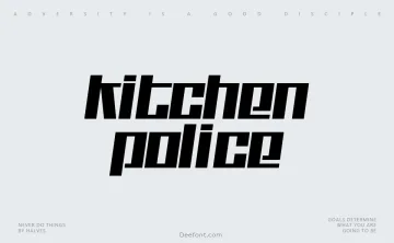Kitchen Police Font