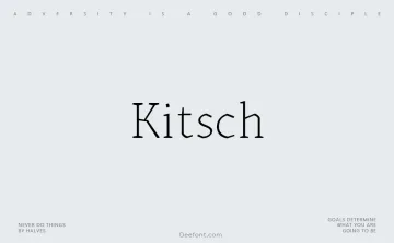 Kitsch Font