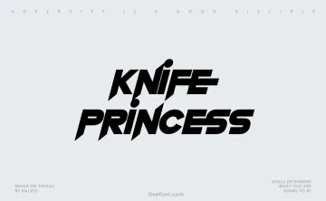Knife Princess Font