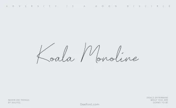 Koala Monoline Font