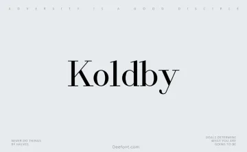 Koldby Font