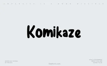 Komikaze Font