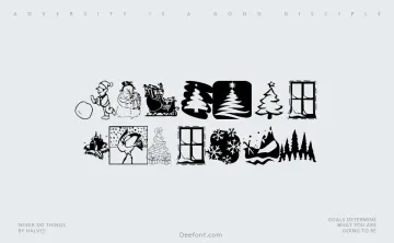 KR Christmas 2001 Font