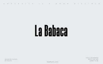 La Babaca Font