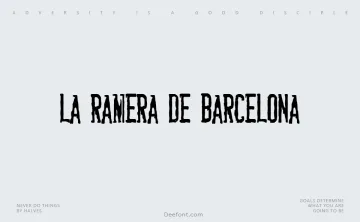 La Ramera de Barcelona Font