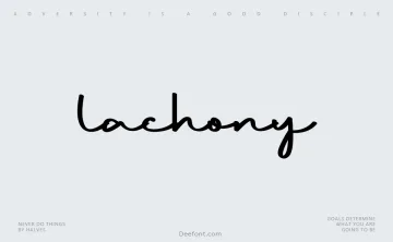 Lachony Font