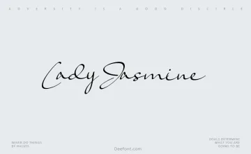 Lady Jasmine Font