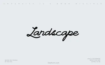 Landscape Typeface