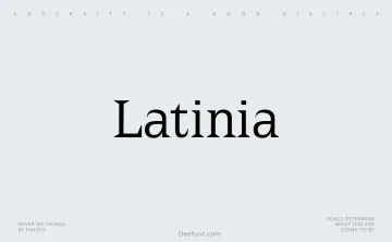 Latinia Font