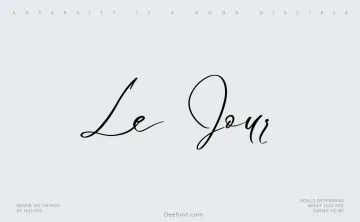 Le Jour Script Font
