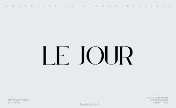 Le Jour Serif Font
