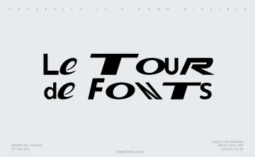 Le Tour de Fonts Font