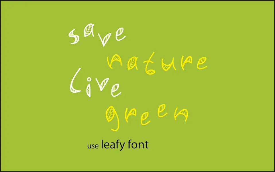 Leafy font Font