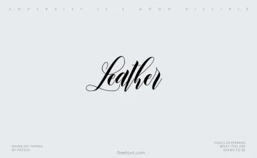Leather Font