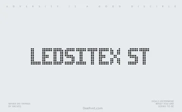 Ledsitex ST Font