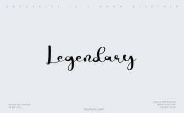 Legendary Font