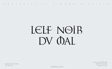 L’Elf Noir du Mal Font