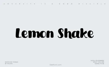 Lemon Shake Shake Font