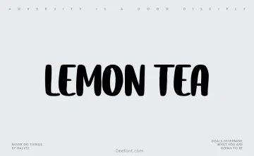 Lemon Tea Font