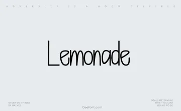 Lemonade Typeface
