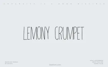 Lemony Crumpet Font