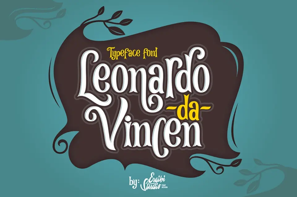 Leonardo da Vincen Font
