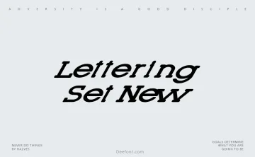 Lettering Set New Font