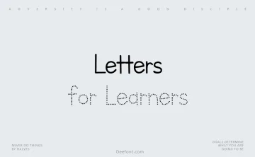 Letters for Learners Font