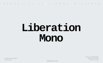 Liberation Mono Font