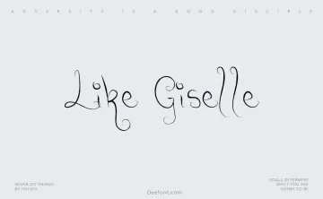 Like Giselle Font