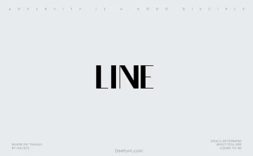 Line Font