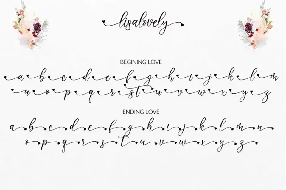 Lisalovely Font